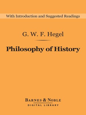 cover image of Philosophy of History